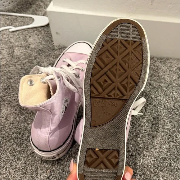 Classic High-Top Canvas Sneakers in Light purple - Women - Picture 5 of 6